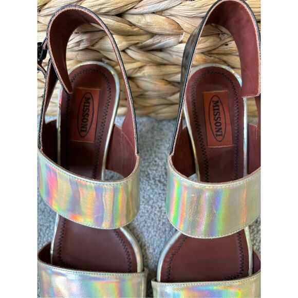 MISSONI metallic showstopper heels, $695 - Picture 2 of 6
